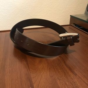 Allen Edmonds Belt - Dark Brown size 34